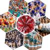 Ueerdand Pack of 4 Cheerleading Pom Poms Foil Plastic Metallic Cheerleader Pom Poms for Cheer Sport Kids Adults Team Spirit Cheering (Red/Silver) view 4