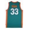 BOROLIN Mens Basketball Jersey #33 Jackie Moon Flint Tropics 90s Movie Shirts (Green, X-Large) view 2