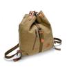 Leijing Women Canvas Casual Multifunctional Microfiber Leather Large Capacity Handbag Shoulder Bags Backpack Khaki one size view 2