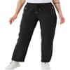 BGOWATU Women's Hiking Cargo Pants Quick Dry Lightweight Water Resistant Joggers Pants Zipper Pockets (Black,US XS) view 2