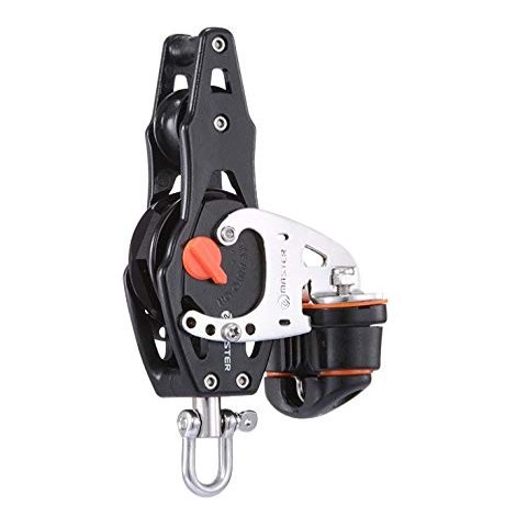 Sailboat Dinghy 40mm 1 9/16 Inch Ratchet Single Swivel Shackle Fiddle Becket Fairlead Cleat Block Master RA-0422F