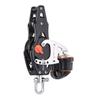 Sailboat Dinghy 40mm 1 9/16 Inch Ratchet Single Swivel Shackle Fiddle Becket Fairlead Cleat Block Master RA-0422F view 1