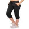 ALWAYS Womens Capri Jogger Sweatpants with Pockets  Super Soft Stretch Lounge Pants, Casual Joggers for Women, Yoga Workout & Daily Wear, Black US M (Tag L/XL) view 1