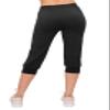 ALWAYS Womens Capri Jogger Sweatpants with Pockets  Super Soft Stretch Lounge Pants, Casual Joggers for Women, Yoga Workout & Daily Wear, Black US M (Tag L/XL) view 4