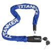 Titanker Bike Lock, 3.3 Feet Heavy Duty Anti-Theft Chain With Key - 8mm Thick Security Lock for Bicycle, Motorcycle, Door, Gate, Fence, Grill (Blue) view 1