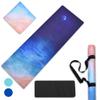 June & Juniper Travel Yoga Mat Foldable Lightweight - Thin Light Non-Slip Travel Yoga Mat Eco (ocean breeze) view 1