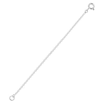 925 Sterling Silver 1.2MM-Cable Italian-Necklace-Extender Chain - 4.5 Inch - Super Thin & Strong With 5MM End Ring