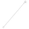 925 Sterling Silver 1.2MM-Cable Italian-Necklace-Extender Chain - 4.5 Inch - Super Thin & Strong With 5MM End Ring view 1