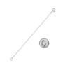 925 Sterling Silver 1.2MM-Cable Italian-Necklace-Extender Chain - 4.5 Inch - Super Thin & Strong With 5MM End Ring view 2