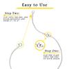 925 Sterling Silver 1.2MM-Cable Italian-Necklace-Extender Chain - 4.5 Inch - Super Thin & Strong With 5MM End Ring view 4