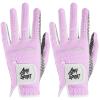 Amy Sport All Weather Grip Golf Gloves Women Value 2 Pack for Left Right Handed Golfer,Upgraded Anti Slip&Comfortable Glove with Stylish Colors for Aesthetic Fit Size S M L XL (Pruple, Large, Left) view 1
