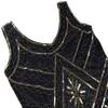 20s Flapper Gatsby Sequin Beaded Evening Cocktail Dress with Accessories Set (3X-Large, Black&Gold) view 3