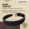 Dominion Strength Training Black Suede 3-inch Weightlifting Belt - Premium Powerlifting Support with Enhanced Grip Technology (XL, 40-50" Waist Size not Pants Size) view 3