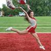 Anderson's Premium Scarlet Red and White School Spirit Shakers, Cheerleader Pom Poms, Sports Fan, Football, Basketball, Homecoming, Squad, Team, Party, Dance Club, Performance, Celebration Pack of 10 view 4