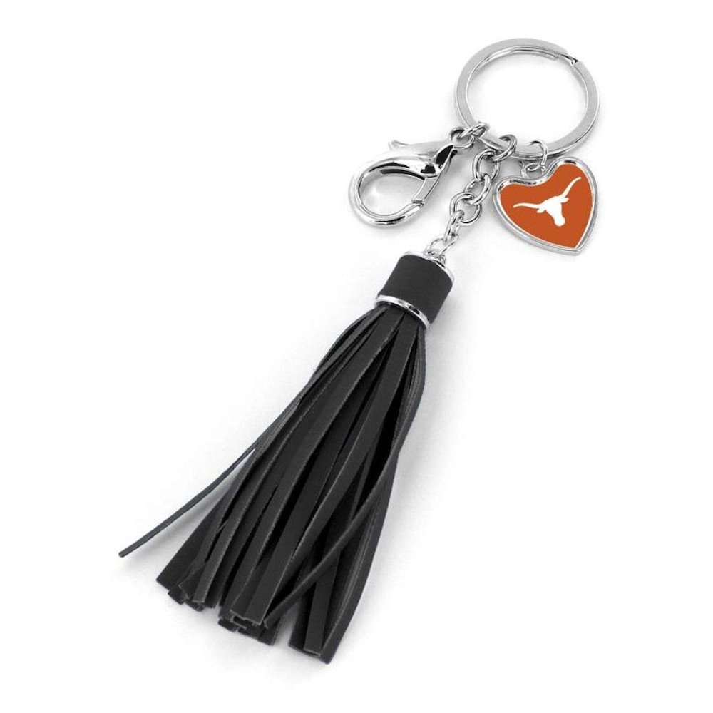 Aminco NCAA Texas Longhorns Tassel Keychain/Purse Charm