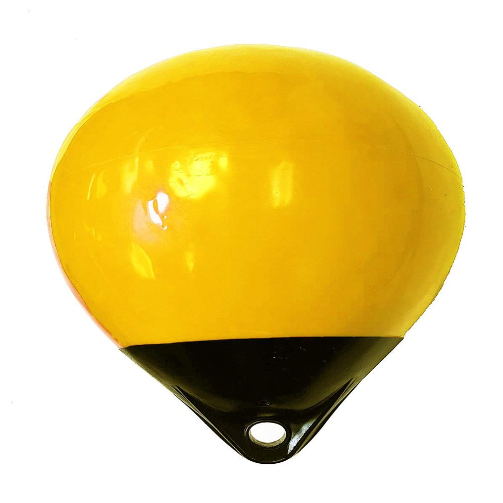 KUFA Yellow/Black 15 Diameter (inflated Size: 15" x 20") Mark Buoy Mooring Buoy Anchor Lift Buoy A38Y