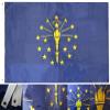 MWS 3x5 State of Indiana in 3'x5' Premium 210D Nylon Embroidered Flag 2 Clips view 1