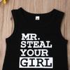 Toddler Kid Baby Boys Funny Letter Print T-Shirt Vest Sleeveless Tank Top Camouflage Shorts Outfit Set (0-6M, Style A) view 3