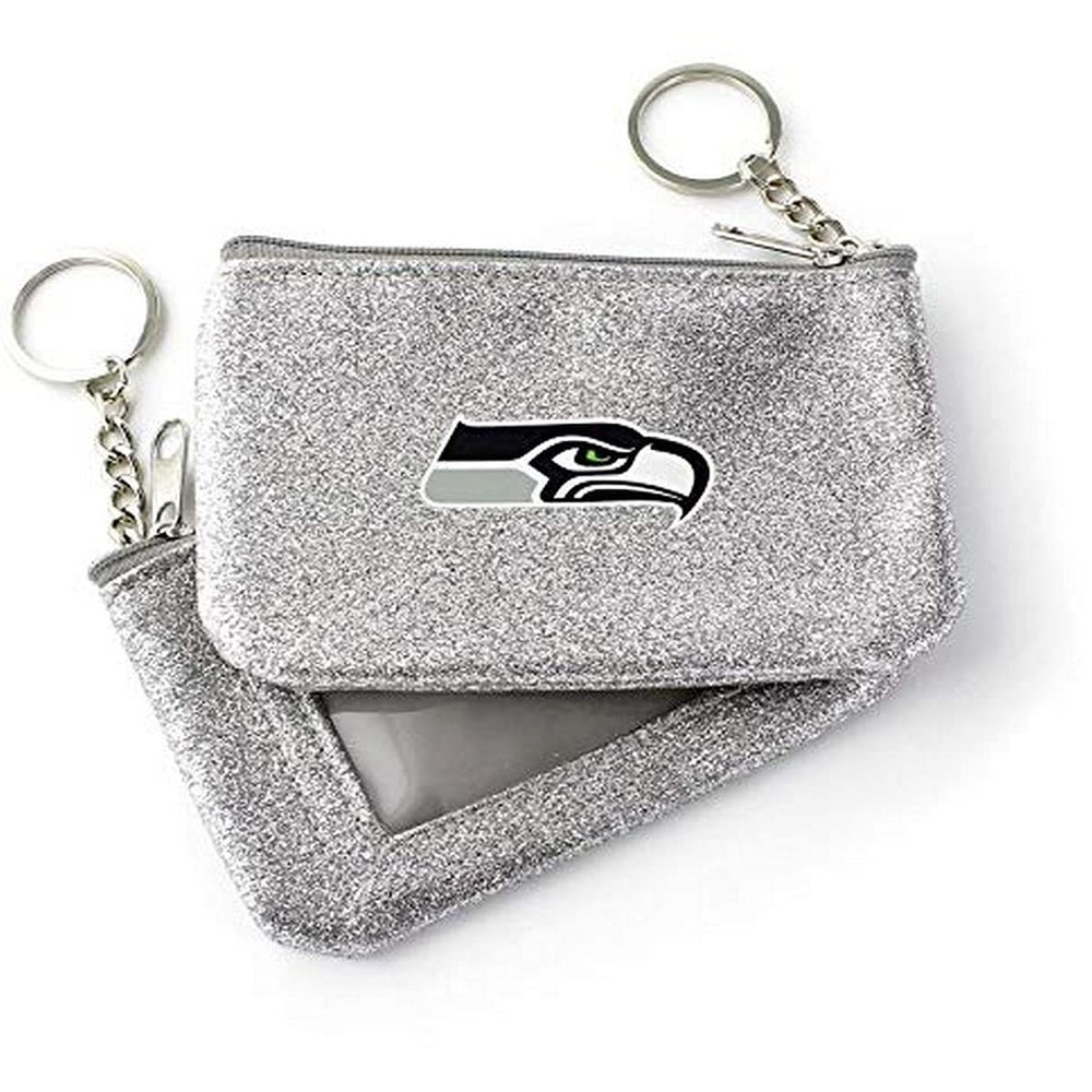 aminco NFL Seattle Seahawks Color Sparkle Coin and ID Purse