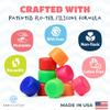 Earvolution Floating Putty Buddies Swim Earplugs - Doctor-Invented, Made in USA, Moldable Premium Silicone Plugs Help Prevent Swimmer's Ear, 3 Pair Pack - Blue/Red/Green view 4