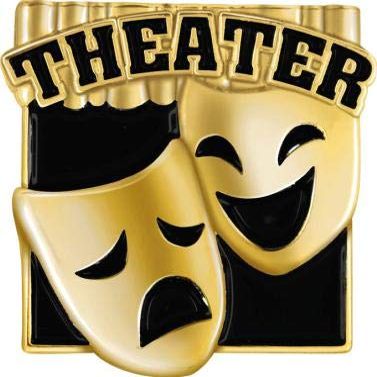 Crown Awards .94"x 1" Theater Pin, Perfect Theater Lapel Pins for Actors and Stagehands Gold 100 Pack Prime