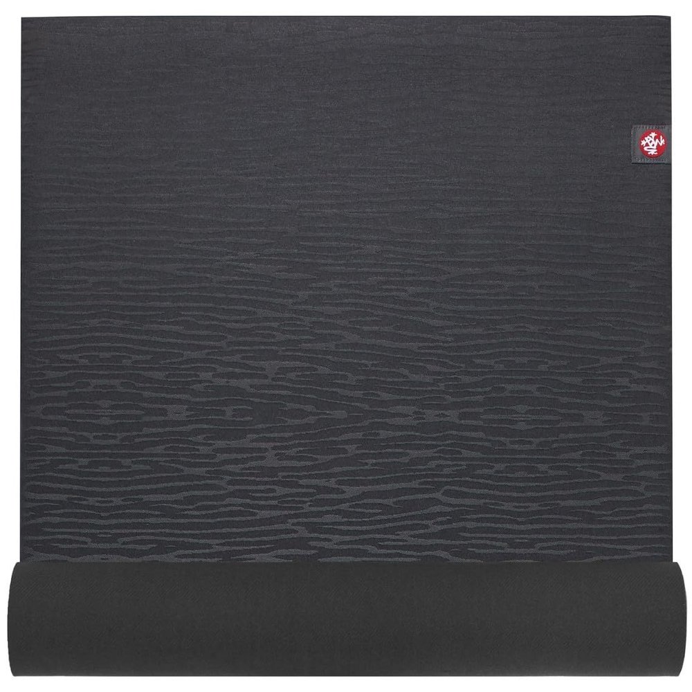 Manduka eKOLite Yoga Mat 71" - 4mm | Natural Rubber | Eco-Friendly | Soft Textured Surface | Natural Next-to-Skin Feel | 71 x 26 inches | Charcoal Grey