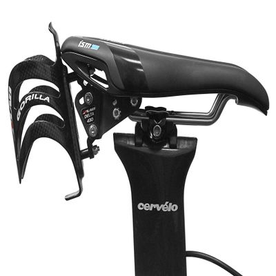 XLAB Delta 430 Single Bottle Rear Hydration System with Carbon Cage for Triathlon and Road Bikes