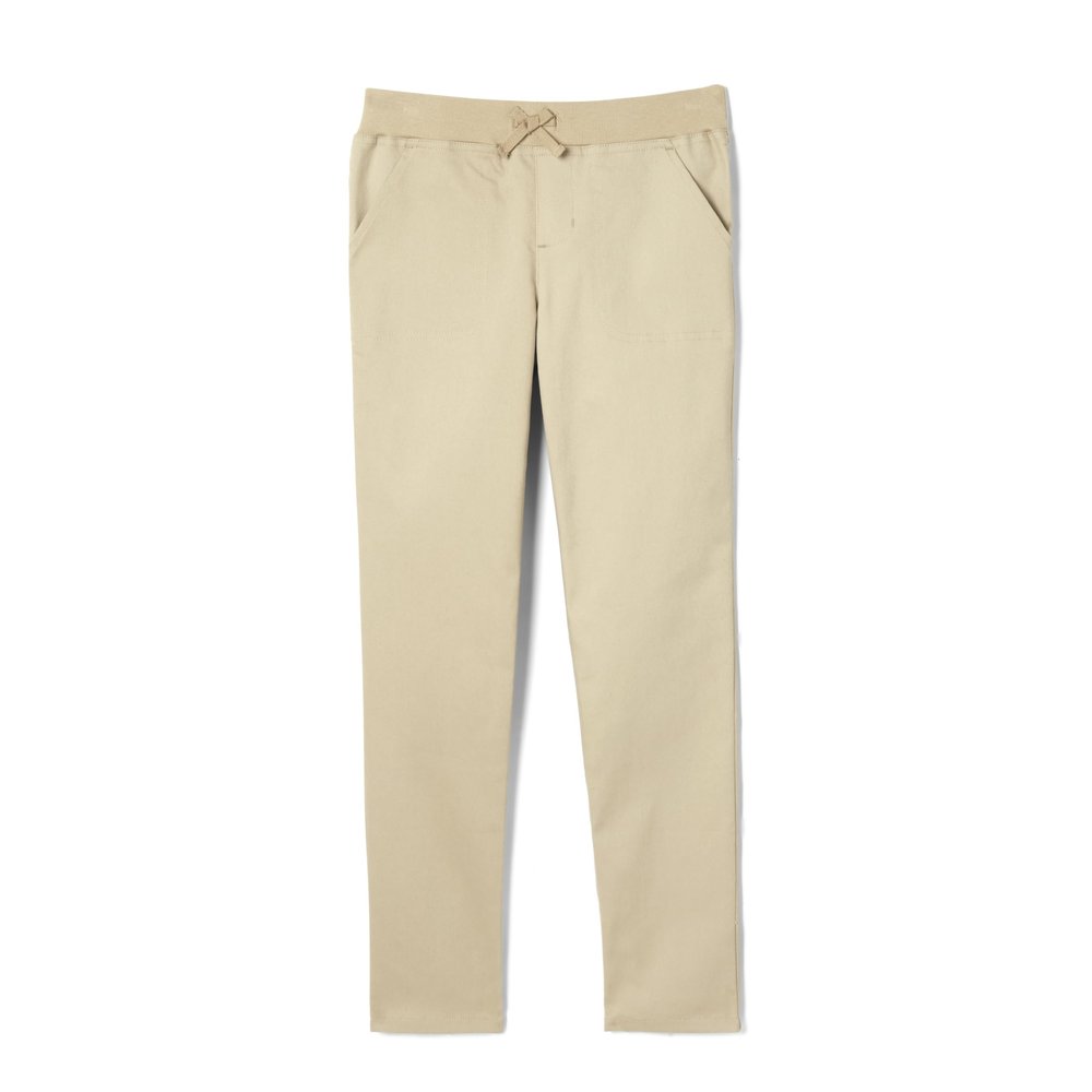 French Toast Girls Pull-on School Uniform Pants, Khaki, 20 US