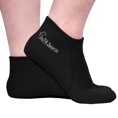 FitsT4 Sports Neoprene Water Socks 3mm Snorkel Fin Anti-Slip Sock Swim Men Women Dive Wetsuit Booties Perfect for Scuba Surfing Kayaking Beach Volleyball Soccer