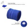 GOGO 2 PCS Terry Cloth Wristband Athletic Wrist Sweatband for Gym Sports Cambridge Blue view 3