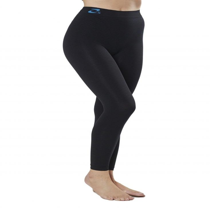 CzSalus Summer time Lipedema, Lymphedema Support Slimming Lighter Weight Medium Compression Leggings (S, Black)