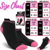 Physix Gear Short Compression Socks for Men & Women - Best Low Compression Socks Women & Men with Arch Support, Ideal for Running, Plantar Fasciitis comfort, and Swelling - Ankle, Black/Pink, L/XL view 4