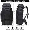 W WINTMING Hiking Backpack for Men 70L/100L Camping Backpack Military Rucksack Molle 3 Days Assault Pack for Climbing view 2