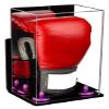 Better Display Cases Acrylic Vertical Boxing Glove Display Case Mirror Case, Purple Risers , Wall Mount and Black Base 8" x 6" x 14" (A092/V18) view 1