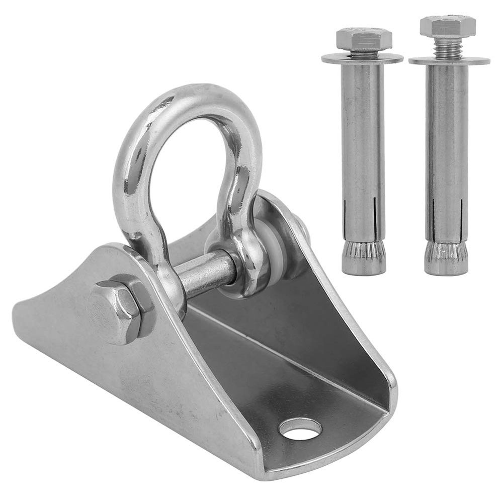 Aosiyp Yoga Ceiling Buckle Mount Hook,Stainless Steel Ceiling Buckle Mount Hook Fixed Disc with 2 Bolts for Yoga Hammock Sandbag