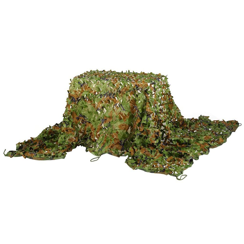 LIYFF-Tarps Camouflage Net, Woodland Sunshading Net UV Resistant Reinforced Camo Netting Blind for Hunting Shooting Camping Theme Party Decorations