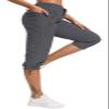 ChinFun Women's Hiking Pants Quick Dry Lightweight Outdoor Capris Water Resistant UPF50+ Grey L view 2