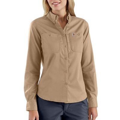 Carhartt Rugged Professional Long Sleeve Shirt Dark Khaki