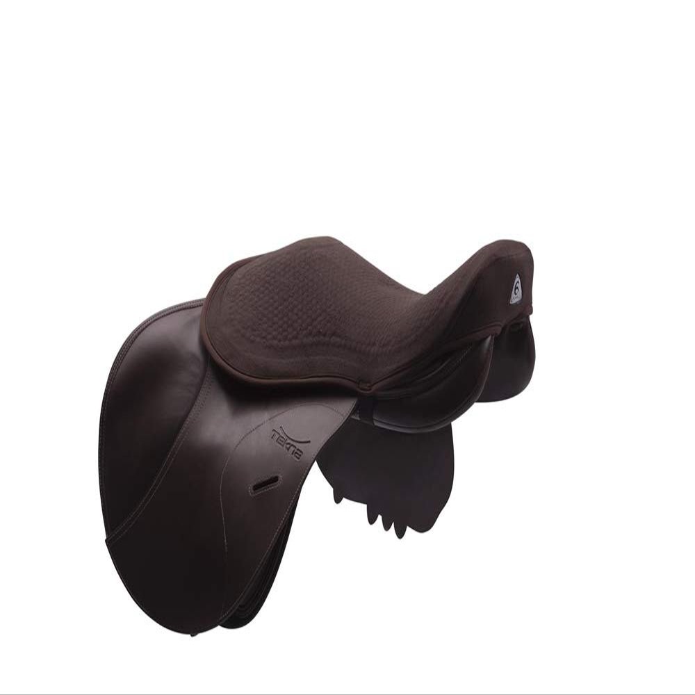 Acavallo Ortho Coccyx Gel in Dri-Lex Seat Saver, Jumping, Large, Brown