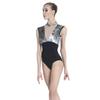 118141028 Fashion Leotards Floral Velvet Ballet Dancewear Ballet Leotards (S, Black) view 2
