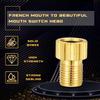 Bike Presta Valve Adapter,Inflate Tire Adapter,Convert Presta to Schrader,French/UK to US,Brass Material MTB Inflatable Connector/Converter Bicycle Bike Pump Tool(5 pack) view 3