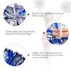 Ueerdand Pack of 4 Cheerleading Pom Poms Foil Plastic Metallic Cheerleader Pom Poms for Cheer Sport Kids Adults Team Spirit Cheering (Blue/Silver) view 3