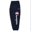 Champion Boys Sweatpant Heritage Collection Slim Fit Brushed Fleece Big and Little Boys Kids (Medium, Navy Script) view 1