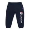 Champion Boys Sweatpant Heritage Collection Slim Fit Brushed Fleece Big and Little Boys Kids (Medium, Navy Script) view 4