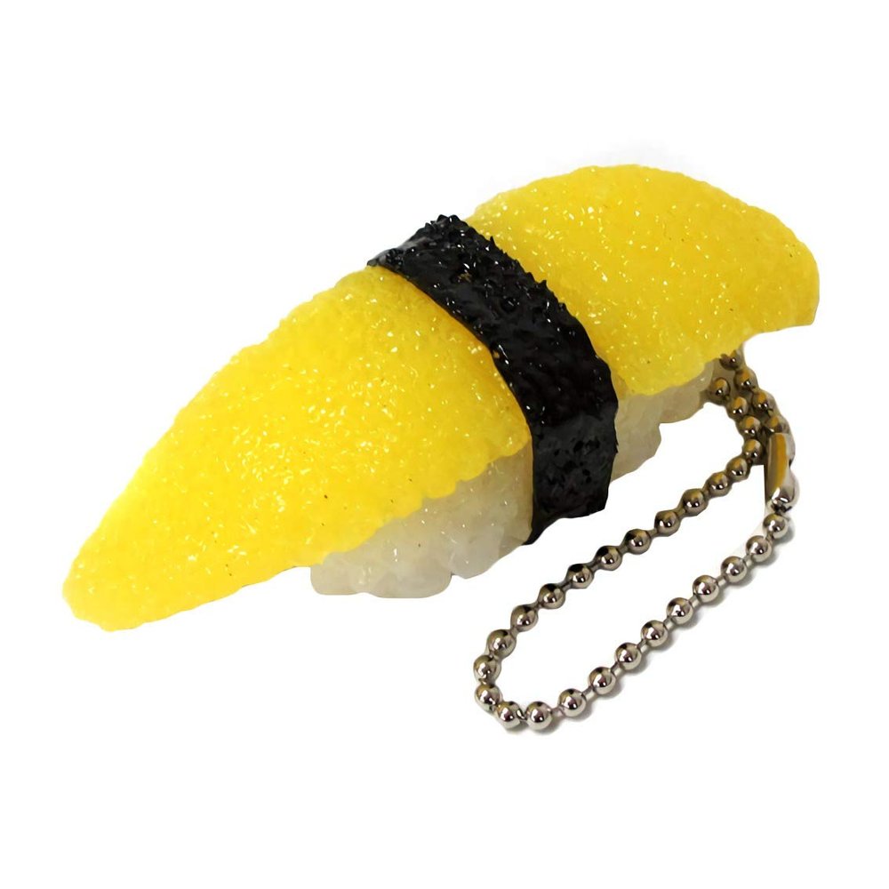 System Service Chakichaki Sushi! Tamago Nigiri Sushi Figure Keychain