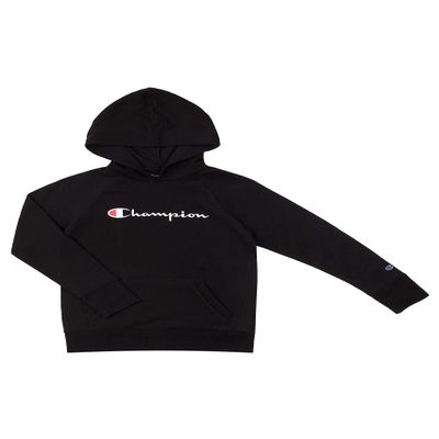 Champion Girls Hoodie for Kids Pullover Sweatshirt For Girls Athletic Sweater (US, Alpha, Small, Regular, Black)