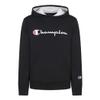 Champion Kids Clothes Sweatshirts Youth Heritage Fleece Pull On Hoody Sweatshirt with Hood (Medium, Heritage Black) view 1