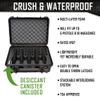 5 Pistol 18 Magazine DORO Gun Case with Black Custom Foam Insert - Waterproof, Heavy Duty - Tactical Firearms and Ammunition Holder, 18 x 14 x 7-Inches view 2