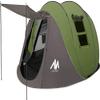 6 Person Easy Pop Up Tents for Camping - AYAMAYA Double Layer Waterproof Instant Tent with Vestibule & Porch, Large Size Family Automatic Setup 4-6 People Hiking (Poles Included) view 1
