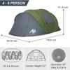 6 Person Easy Pop Up Tents for Camping - AYAMAYA Double Layer Waterproof Instant Tent with Vestibule & Porch, Large Size Family Automatic Setup 4-6 People Hiking (Poles Included) view 3
